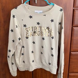 SPIRITUAL GANGSTER - star sweatshirt - L